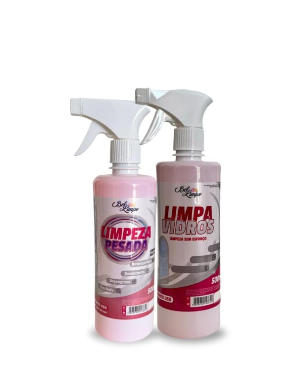 Kit Limpeza Pesada + Limpa Vidros